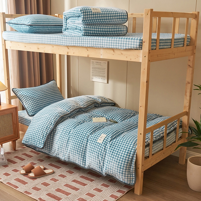 91家纺网 家纺一手货源 找家纺 （总）耐思家纺 2024新款学生宿舍牛奶绒保暖三件套