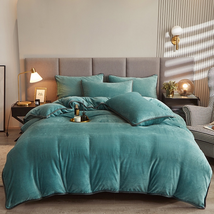 91家纺网 家纺一手货源 找家纺 （总）耐思家纺 2024新款学生宿舍牛奶绒保暖三件套