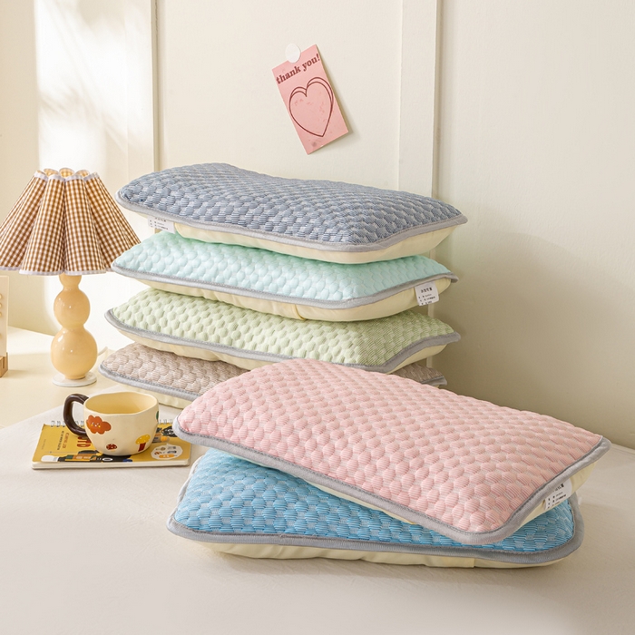 91家纺网 家纺一手货源 找家纺 （总）博雅 2025春夏新款儿童凉感豆豆枕套 枕套单件