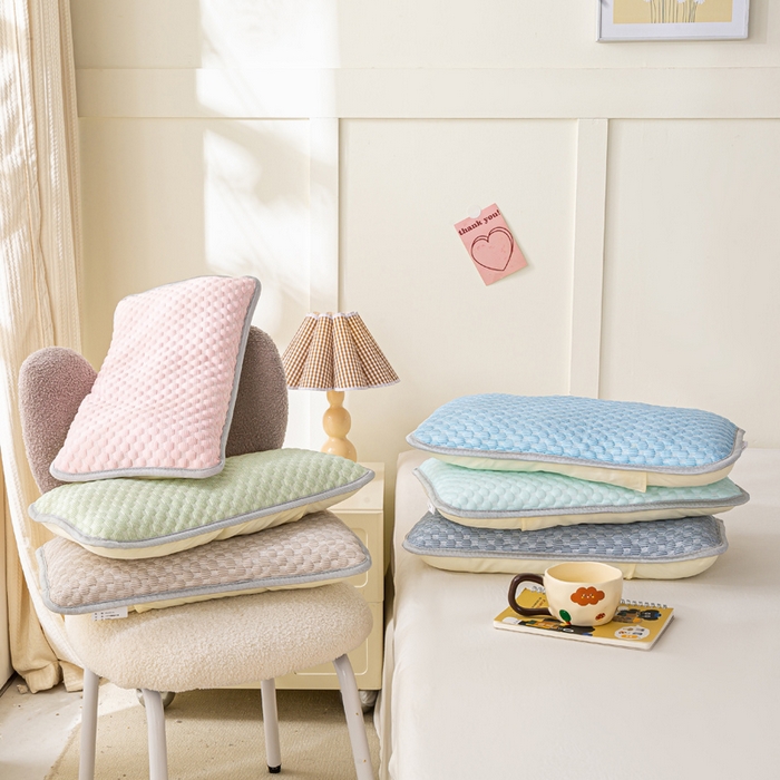 91家纺网 家纺一手货源 找家纺 （总）博雅 2025春夏新款儿童凉感豆豆枕套 枕套单件