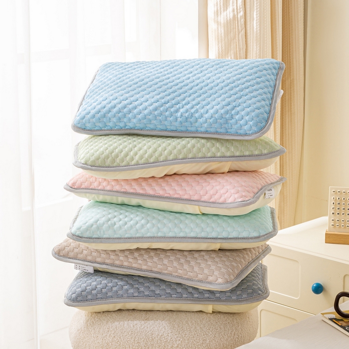 91家纺网 家纺一手货源 找家纺 （总）博雅 2025春夏新款儿童凉感豆豆枕套 枕套单件