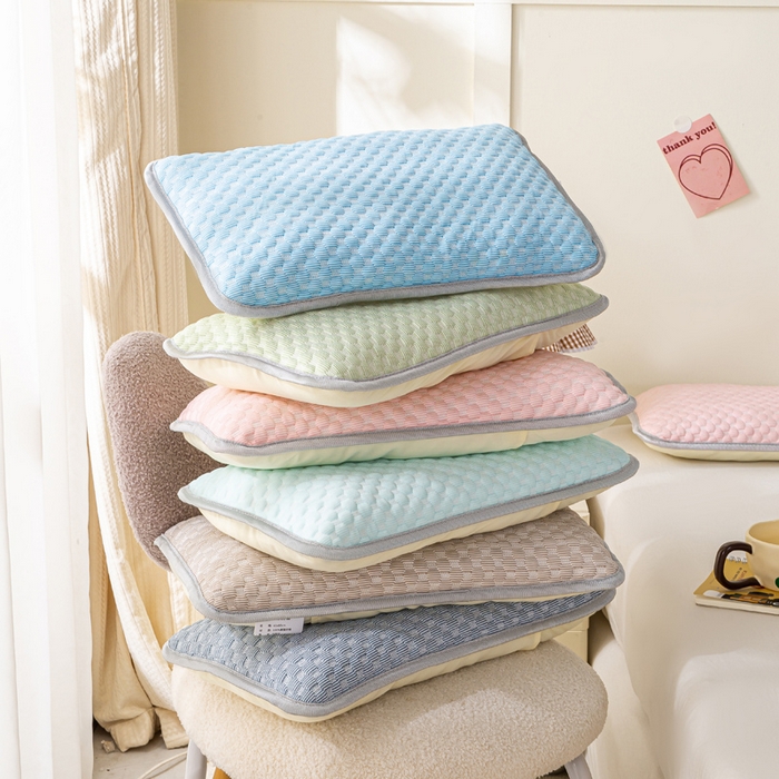 91家纺网 家纺一手货源 找家纺 （总）博雅 2025春夏新款儿童凉感豆豆枕套 枕套单件