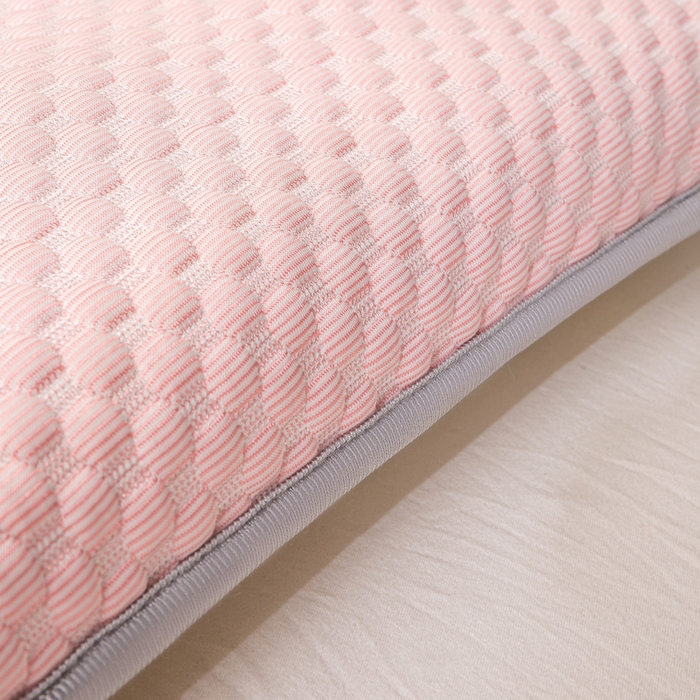 91家纺网 家纺一手货源 找家纺 博雅 2025春夏新款儿童凉感豆豆枕套 枕套单件 凉豆豆粉