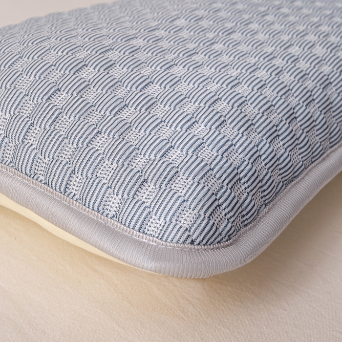 91家纺网 家纺一手货源 找家纺 博雅 2025春夏新款儿童凉感豆豆枕套 枕套单件 凉豆豆灰