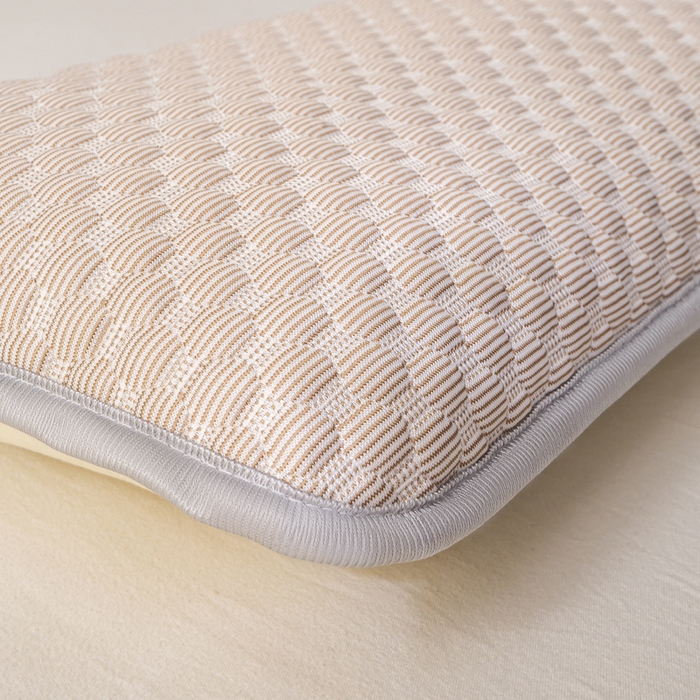 91家纺网 家纺一手货源 找家纺 博雅 2025春夏新款儿童凉感豆豆枕套 枕套单件 凉豆豆咖