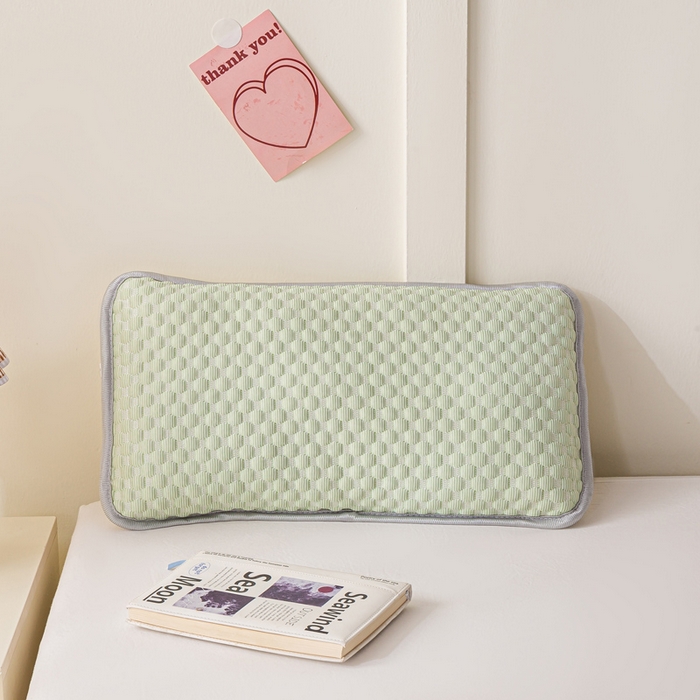 91家纺网 家纺一手货源 找家纺 博雅 2025春夏新款儿童凉感豆豆枕套 枕套单件 凉豆豆绿