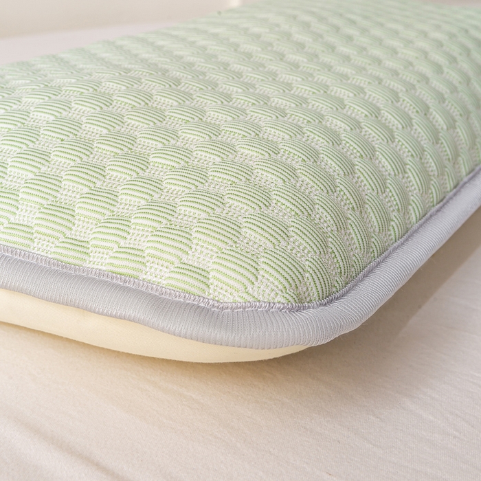 91家纺网 家纺一手货源 找家纺 博雅 2025春夏新款儿童凉感豆豆枕套 枕套单件 凉豆豆绿