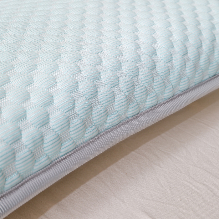 91家纺网 家纺一手货源 找家纺 博雅 2025春夏新款儿童凉感豆豆枕套 枕套单件 凉豆豆青