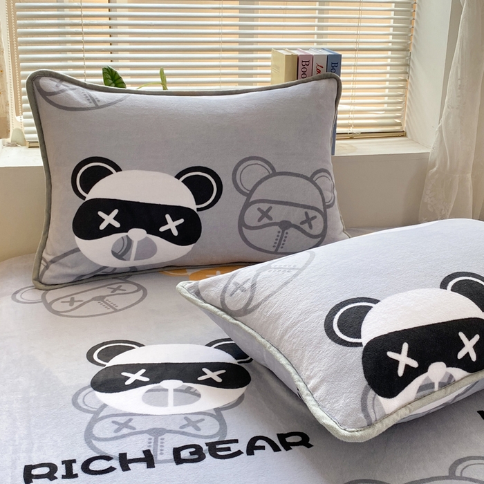 91家纺网 家纺一手货源 找家纺 （总）耐思家纺 2025 新款加厚牛奶绒系列 -单枕套