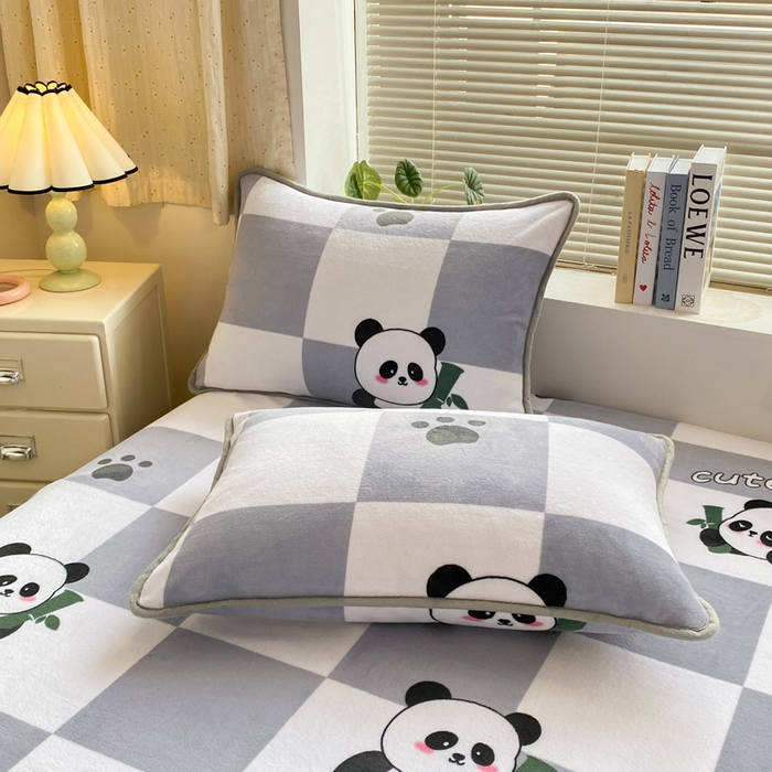 91家纺网 家纺一手货源 找家纺 （总）耐思家纺 2025 新款加厚牛奶绒系列 -单枕套