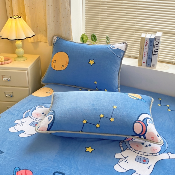 91家纺网 家纺一手货源 找家纺 （总）耐思家纺 2025 新款加厚牛奶绒系列 -单枕套