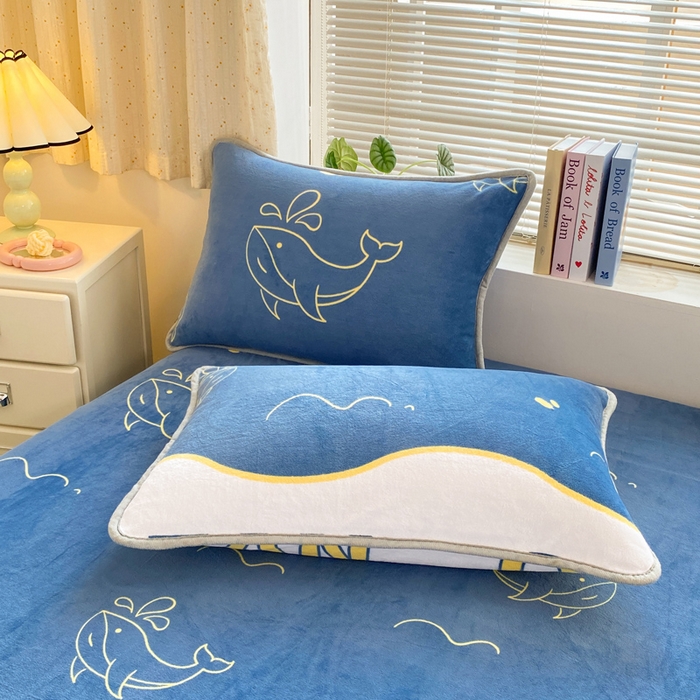 91家纺网 家纺一手货源 找家纺 （总）耐思家纺 2025 新款加厚牛奶绒系列 -单枕套