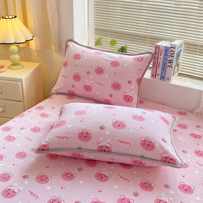 91家纺网 家纺一手货源 找家纺 （总）耐思家纺 2025 新款加厚牛奶绒系列 -单枕套