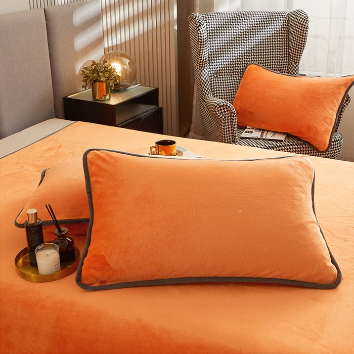 91家纺网 家纺一手货源 找家纺 （总）耐思家纺 2025 新款加厚牛奶绒系列 -单枕套