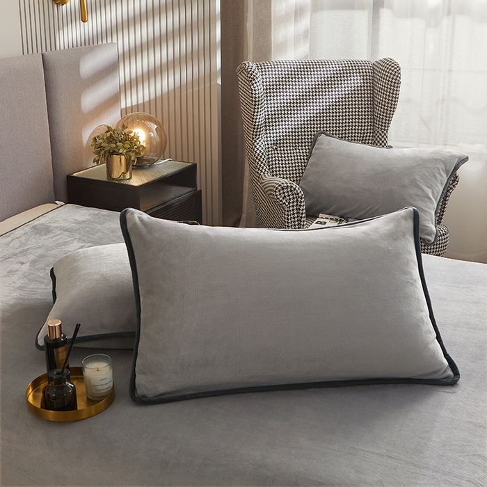 91家纺网 家纺一手货源 找家纺 （总）耐思家纺 2025 新款加厚牛奶绒系列 -单枕套