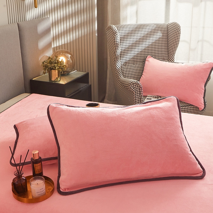 91家纺网 家纺一手货源 找家纺 （总）耐思家纺 2025 新款加厚牛奶绒系列 -单枕套