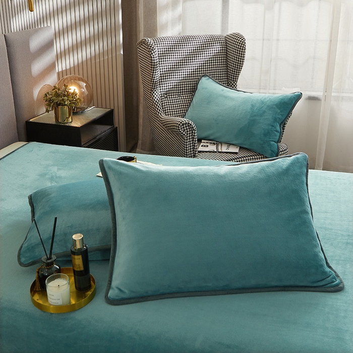 91家纺网 家纺一手货源 找家纺 （总）耐思家纺 2025 新款加厚牛奶绒系列 -单枕套