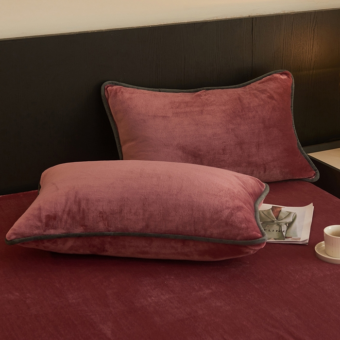 91家纺网 家纺一手货源 找家纺 （总）耐思家纺 2025 新款加厚牛奶绒系列 -单枕套