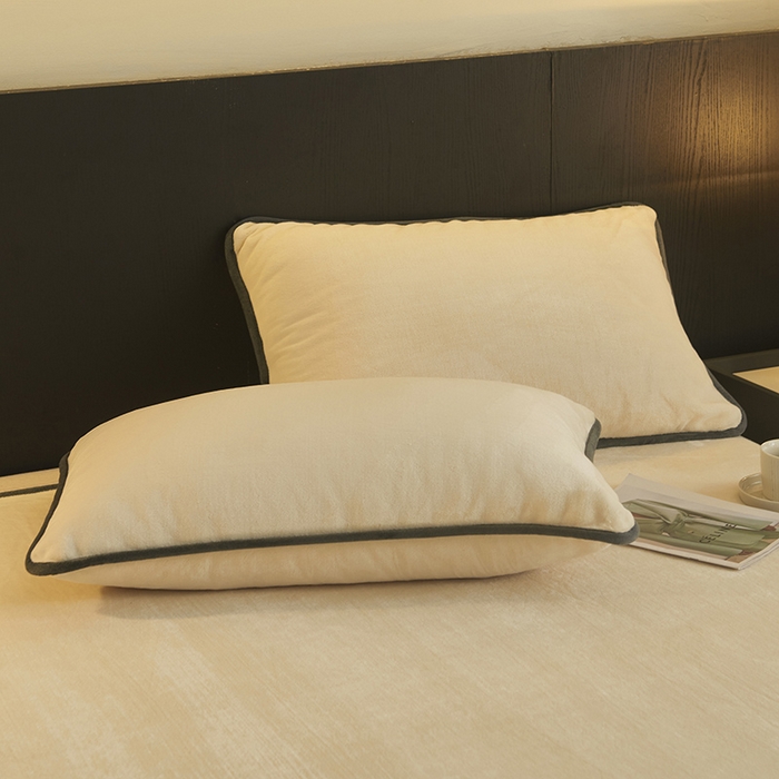 91家纺网 家纺一手货源 找家纺 （总）耐思家纺 2025 新款加厚牛奶绒系列 -单枕套