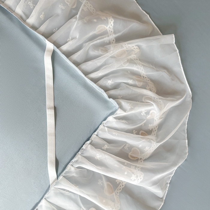 91家纺网 家纺一手货源 找家纺 （总）无瑕家居 2025新款春夏款冰丝凉席床裙款三件套空气层凉席席子凉席床裙