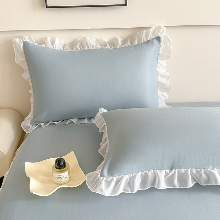 91家纺网 家纺一手货源 找家纺 （总）无瑕家居 2025新款春夏款冰丝凉席床裙款三件套空气层凉席席子凉席床裙