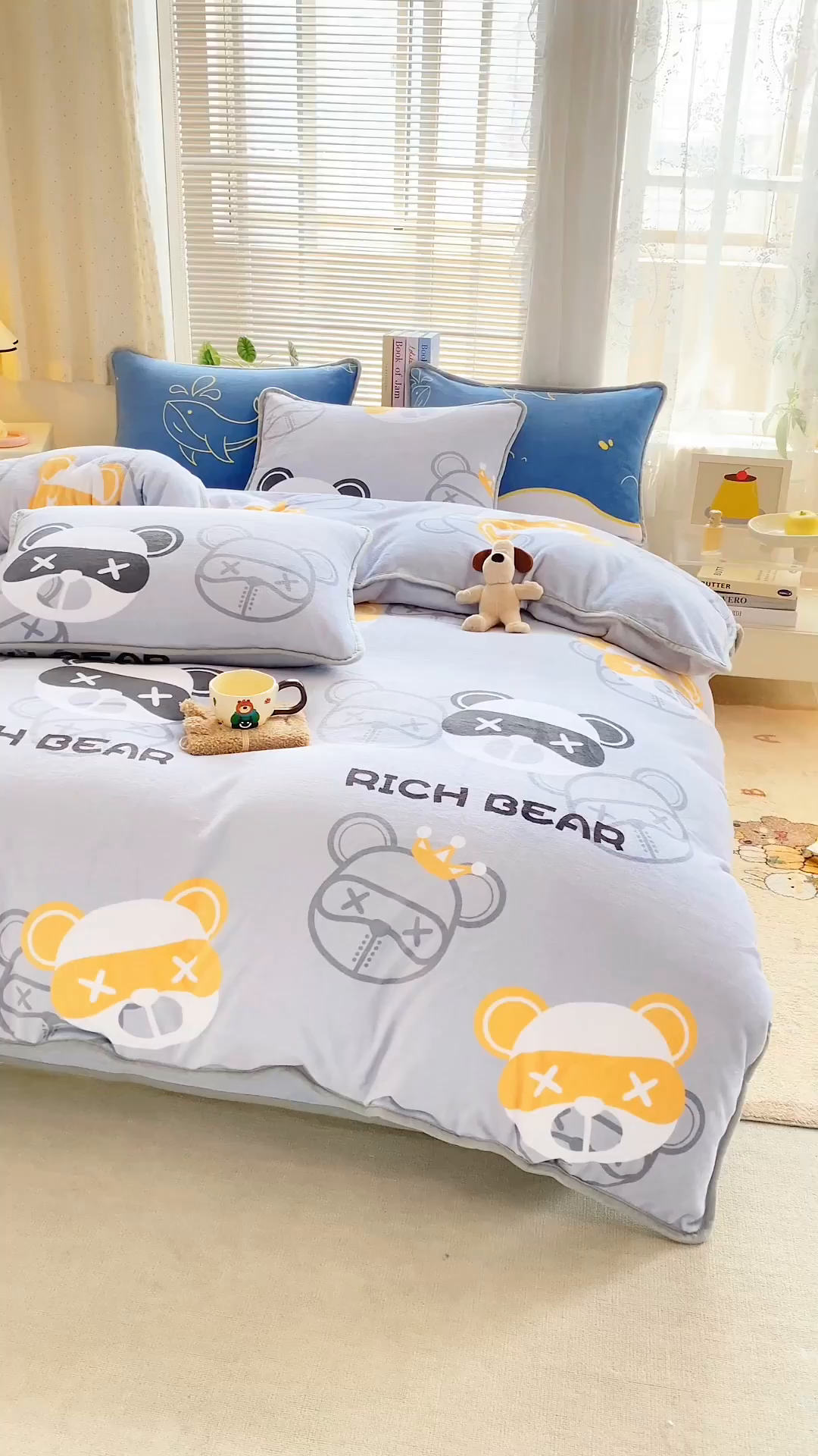 91家纺网 家纺一手货源 找家纺 （总）耐思家纺 2024新款加厚牛奶绒系列-四件套