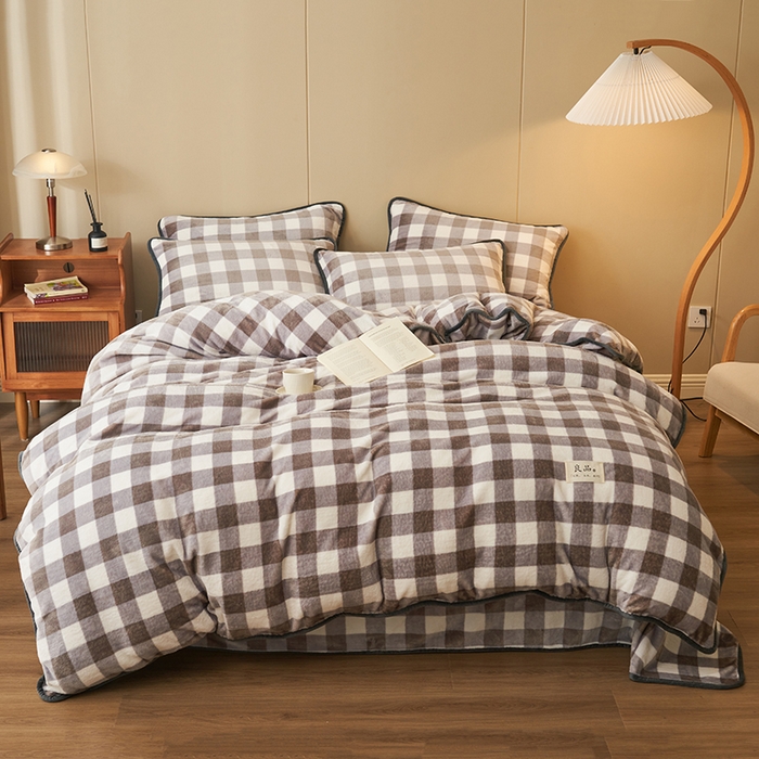 91家纺网 家纺一手货源 找家纺 （总）耐思家纺 2024新款加厚牛奶绒系列-四件套