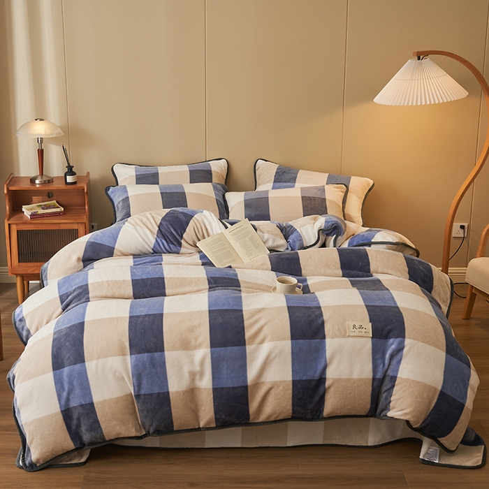 91家纺网 家纺一手货源 找家纺 （总）耐思家纺 2024新款加厚牛奶绒系列-四件套