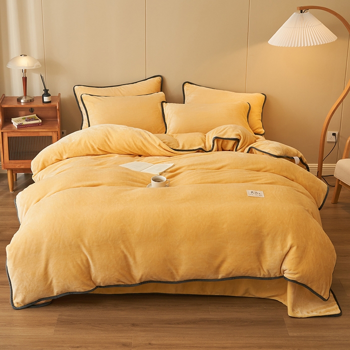 91家纺网 家纺一手货源 找家纺 （总）耐思家纺 2024新款加厚牛奶绒系列-四件套