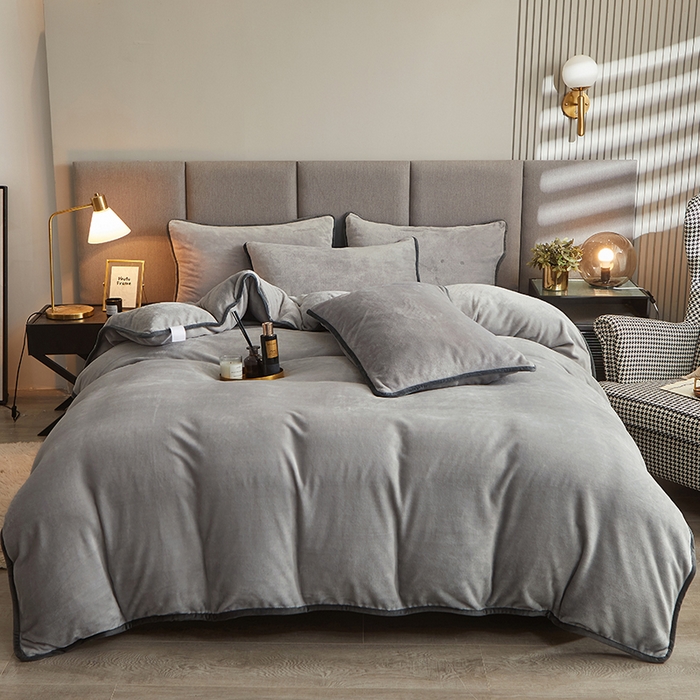 91家纺网 家纺一手货源 找家纺 （总）耐思家纺 2024新款加厚牛奶绒系列-四件套