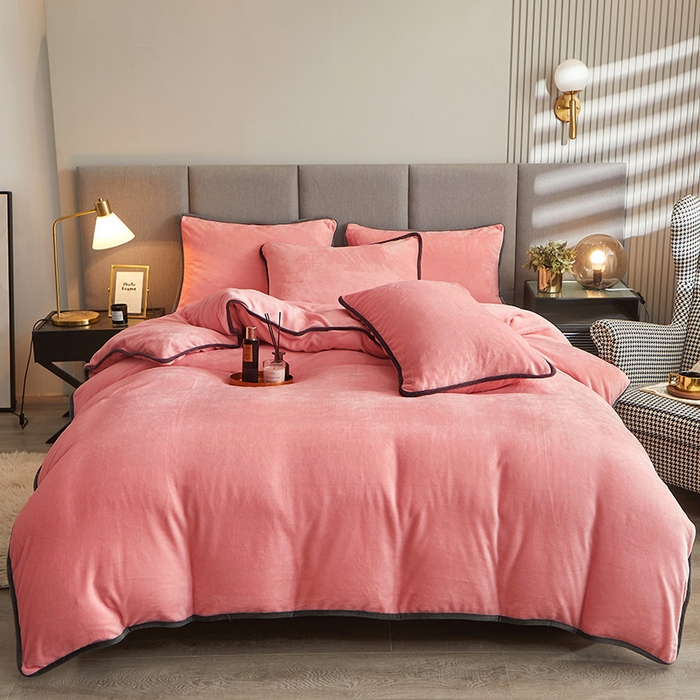 91家纺网 家纺一手货源 找家纺 （总）耐思家纺 2024新款加厚牛奶绒系列-四件套