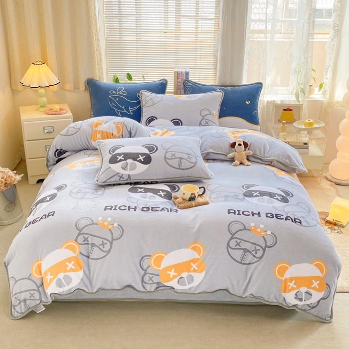 91家纺网 家纺一手货源 找家纺 （总）耐思家纺 2024新款加厚牛奶绒系列-单被套