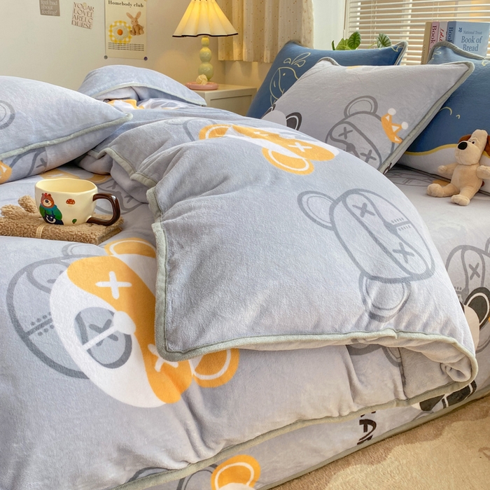 91家纺网 家纺一手货源 找家纺 （总）耐思家纺 2024新款加厚牛奶绒系列-单被套