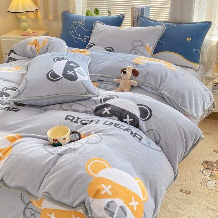 91家纺网 家纺一手货源 找家纺 （总）耐思家纺 2024新款加厚牛奶绒系列-单被套