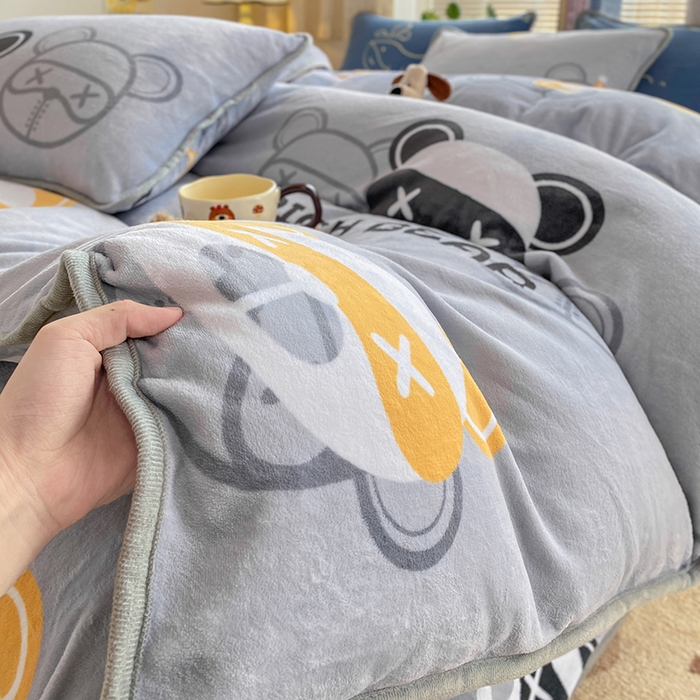 91家纺网 家纺一手货源 找家纺 （总）耐思家纺 2024新款加厚牛奶绒系列-单被套