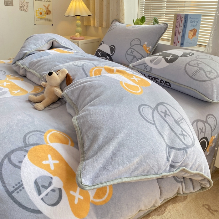 91家纺网 家纺一手货源 找家纺 （总）耐思家纺 2024新款加厚牛奶绒系列-单被套