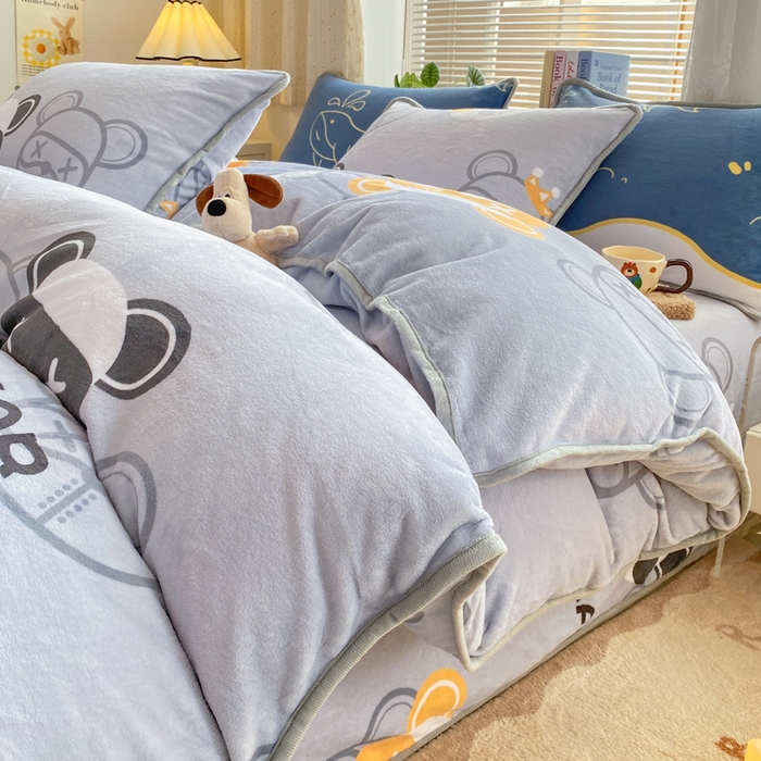 91家纺网 家纺一手货源 找家纺 （总）耐思家纺 2024新款加厚牛奶绒系列-单被套