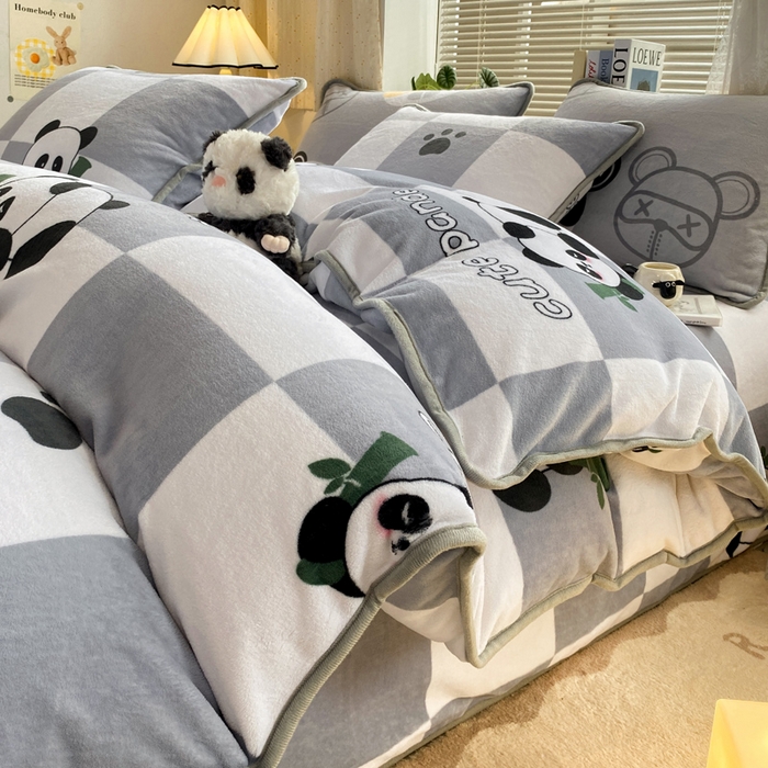 91家纺网 家纺一手货源 找家纺 （总）耐思家纺 2024新款加厚牛奶绒系列-单被套