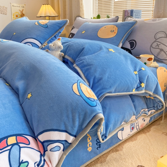 91家纺网 家纺一手货源 找家纺 （总）耐思家纺 2024新款加厚牛奶绒系列-单被套