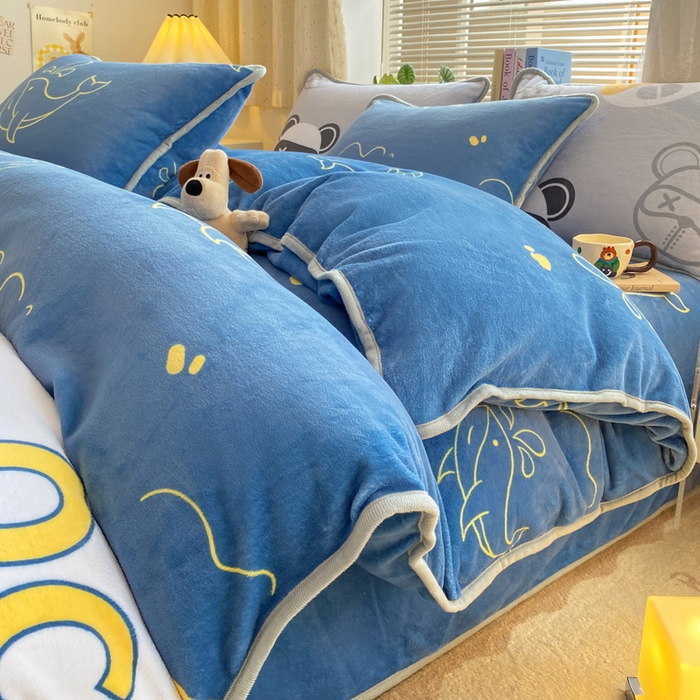 91家纺网 家纺一手货源 找家纺 （总）耐思家纺 2024新款加厚牛奶绒系列-单被套