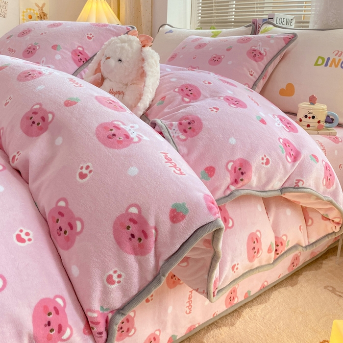 91家纺网 家纺一手货源 找家纺 （总）耐思家纺 2024新款加厚牛奶绒系列-单被套