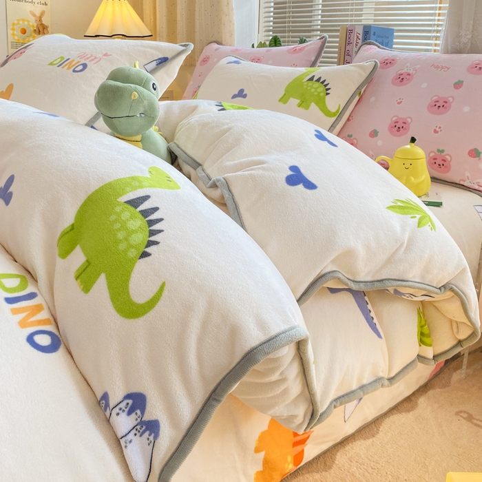 91家纺网 家纺一手货源 找家纺 （总）耐思家纺 2024新款加厚牛奶绒系列-单被套