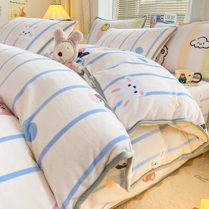 91家纺网 家纺一手货源 找家纺 （总）耐思家纺 2024新款加厚牛奶绒系列-单被套