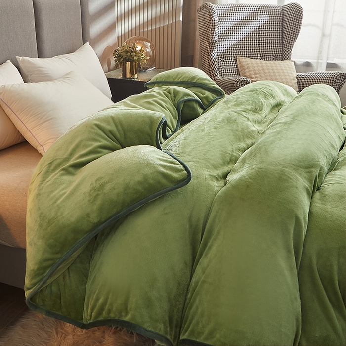 91家纺网 家纺一手货源 找家纺 （总）耐思家纺 2024新款加厚牛奶绒系列-单被套