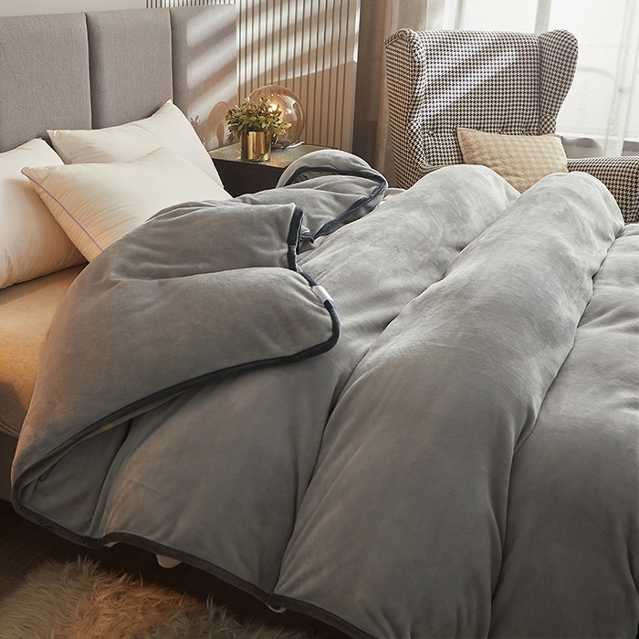 91家纺网 家纺一手货源 找家纺 （总）耐思家纺 2024新款加厚牛奶绒系列-单被套