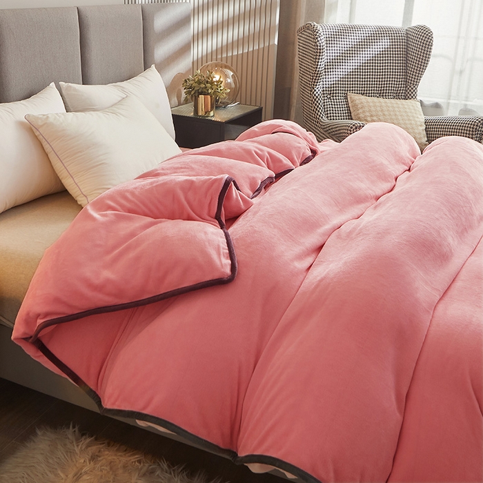 91家纺网 家纺一手货源 找家纺 （总）耐思家纺 2024新款加厚牛奶绒系列-单被套