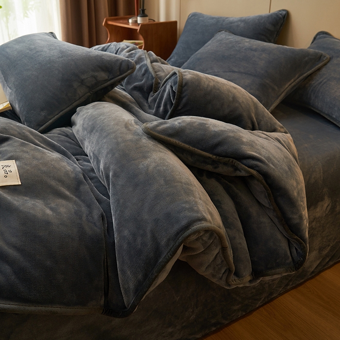 91家纺网 家纺一手货源 找家纺 （总）耐思家纺 2024新款加厚牛奶绒系列-单被套