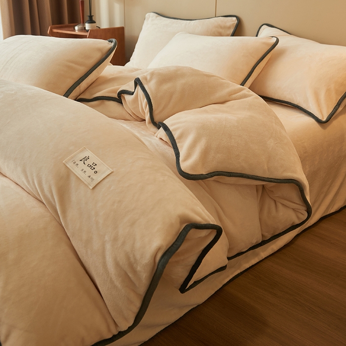 91家纺网 家纺一手货源 找家纺 （总）耐思家纺 2024新款加厚牛奶绒系列-单被套