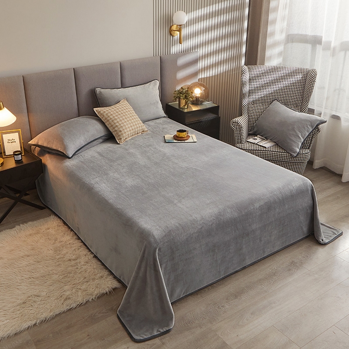 91家纺网 家纺一手货源 找家纺 （总）耐思家纺 2024新款加厚牛奶绒系列-单床单