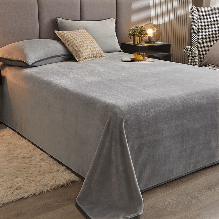 91家纺网 家纺一手货源 找家纺 （总）耐思家纺 2024新款加厚牛奶绒系列-单床单